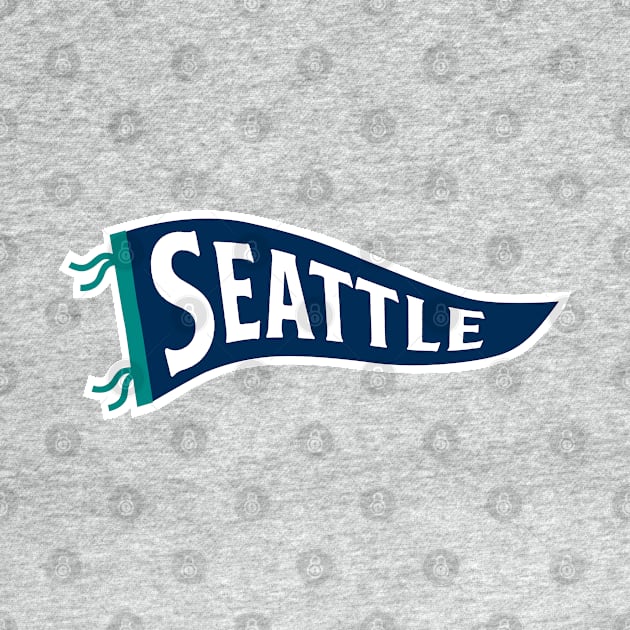 Seattle Pennant - Teal by KFig21